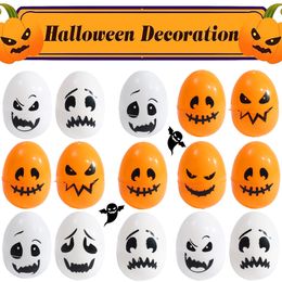 Halloween Toys 520pcs Party Grimace Open Egg Toy Artificial Expression Trick Twisted Ghost Festival Decoration Props 230919