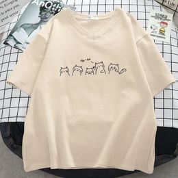 Women's Plus Size TShirt 6XL 150KG Tshirts Harajuku Big Tops Cat Printed O Neck Short Sleeves Loose Summer Kawaii Tshirt 230919