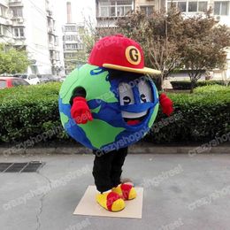 Halloween Earth Mascot Costume High quality Cartoon Character Outfits Christmas Carnival Dress Suits Adults Size Birthday Party Outdoor Outfit