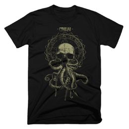 Men's T-Shirts Fashion Gothic Style Cthulhu Cultist T-Shirt. Summer Cotton Short Sleeve O-Neck Mens T Shirt S-3XL 230920