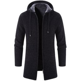 Men's Hoodies Sweatshirts Autumn And Winter Cashmere Cardigan Chenille Outer Sweater Coat Windbreaker 230920