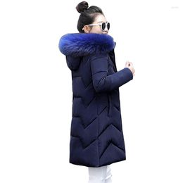 Women's Down Big Fur Winter Female Jacket Woman Coat 2023 Hooded Fashion Warm Parkas Women Plus Size S-7XL Outwear