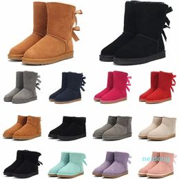 australia women boots snow boots Chestnut High Low Black Grey Pink Navy Blue ankle short classic winter booties size 36-41