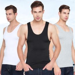 Men's Tank Tops Summer Seamless Singlet Ice Silk Men Vest For Mens Undershirt Male Bodyshaper Running Gym Fitness Shirt Plus 281Y