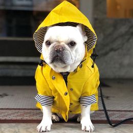 Dog Apparel French Bulldog Raincoat Pet Waterproof Coat Schnauzer Welsh Corgi Clothes Shiba Inu Samoyed Pug Clothing Jacket Outfit 230919