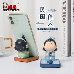 Decorative Objects Figurines Cartoon Character Mobile Phone Holder Small Ornaments Home Desktop Decorations home accessories desk decoration 230920