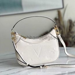 Shoulder Bags Genuine Leather bagatelle bag embossed cross body clutch handbag shoulder bags Luxury Designer saddle purse messenger tote half moon Bag