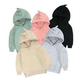 Hoodies Sweatshirts Dinosaur for Boys and Girls Solid Cotton Children Teenager Pullover 2 to 16Years Big Sweatshirt 230919