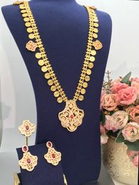 Wedding Jewellery Sets AccKing 2pcs Bridal Zirconia Full For Women Party Luxury Dubai Nigeria CZ Crystal necklace sets l230920