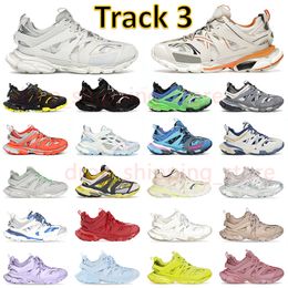 Designer de marca de luxo Track 3 3.0 Mens Mulheres OG Tênis originais Branco Laranja Preto Tess.s. Gomma Couro Nylon Impresso 18ss Tracks 3 Treinadores Runner Shoe Chaussure