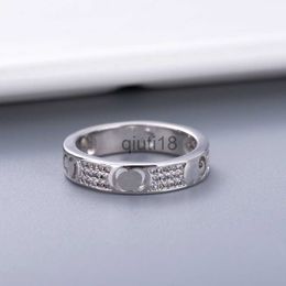 Band Rings Simple Style Couple Ring Personality for Lover Ring Diamond Fashion Ring High Quality Silver Plated Rings Jewelry Supply x0920