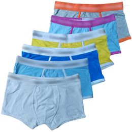 Underpants 10pcs/Lot Men's Panties Cotton Boxers & Briefs Men Boxer Shorts And Man Breathable Pantis Bulge Pouch Underwear