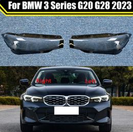 Car Lens Glass Light Lamp Caps Headlamp Shell For BMW 3 Series G20 G28 2023 Transparent Lampshade Lampcover Headlight Cover