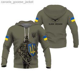 Men's Hoodies Sweatshirts Ukraine Army Men's Hoodies Camouflage Style Ukrainian Hooded Sweatshirts Tops Fashion Cool Men Clothing Daily Oversized PulloverL230920