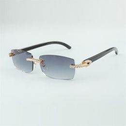 endless diamond buffs sunglasses with 3524012 with natural black horns legs and 56mm lens292K