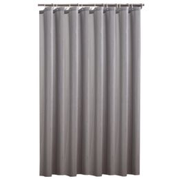 Shower Curtains Grey Shower Curtains Thick Waterproof Fabric Bathroom Curtains Solid Colour Bathtub Large Wide Bathing Cover with Hooks 230919