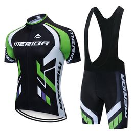 Cycling Jersey Sets Jersey Cycling Men's Bike Clothing Suit Summer Merida Uniform Clothes Man Bicycles Mtb Blouse Pants Shorts Bib Complete Gel 230919