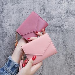 Wallets 2023 Women Cute Pink Pocket Purse Card Holder Small Wallet Lady Female Fashion Short Coin Money Bag