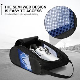 Golf Bags Portable Mini Shoe Bag Nylon Zipper Golll Holder Breathable Pouch Pack Tee Sport Accessories 230920