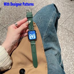 Top P Designer Leather Straps Gift Watchbands for Apple Watch Band 49mm 45mm 42mm 38mm 40mm 44mm 49mm bands designs Strap Bracelet Fashion Wristband iwatch 9 8 7 6 5 4 3 SE