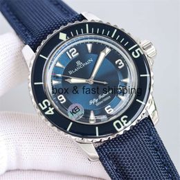 Ceramic watchDesigner luxury watch 5015 45mm Fifty Diving Watch Automatic Mechanical Men's Luxury Movement Super Waterproof Glow VET8