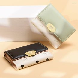 Wallets Axzspdy Korean Women's Short Wallet Simple Students Multi-card Large Capacity Clutch Coin Purse Purses For Women