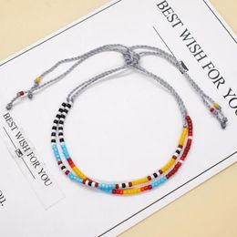 Strand Go2Boho Handmade Multicolor Miyuki Seed Bead Bracelet - Summer Fashion Jewelry For Women Single Dainty Design