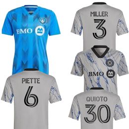 23-24 Montreal home customized soccer jerseys thai quality soccer jerseys kingcaps local online store 10 DUKE 7 H. HAMDI 6 PIETTE 2 WANYAMA Custom wear