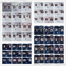 Retro Men Football Jersey Jim McMahon Devin Hester Walter Payton Gale Sayers Mike Singletary Ditka Dick Butkus Brian Urlacher Perry Hampton Richard Dent Dan Hampton