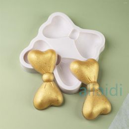 Baking Moulds Bow Knot Resin Art Molds Silicone Fondant Mould Cake Decoration Tools Pastry Kitchen Accessories Set