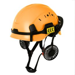 Helmets ABS with Fan Climbing Steeplejack Worker Protective Helmet Hard Hat Cap Outdoor Construction Safety Supplies