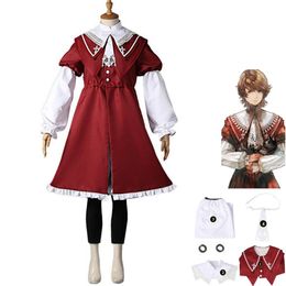 Anime Costumes Anime Game Final Fantasy XVI FF16 Joshua Rosfield Cosplay Costume FFXVI Doujin Red Dress Coat Man Woman Kawaii Halloween Suit