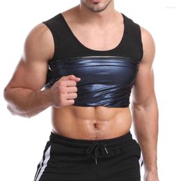 Men's Body Shapers Men Polymer Sweat Sauna Shaper Vest Waist Trainer Slimming Compression Shapewear Corset Reductor De Abdome