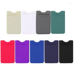 Card Holders Elastic Adhesive Sticker Cell Phone Wallet For Case Credit Holder Pocket