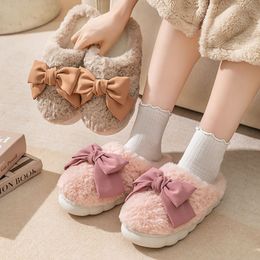 Slippers Women Cute Home Non Slip Cotton Indoor Slides Warm Comfort Flat Fur House Bedroom Funny Floor Shoes 230921