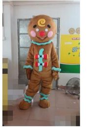 Brown Funny Doll Mascot Costume Christmas Fancy Dress Halloween Mascot Costume Free Ship