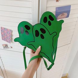 Shoulder Bags Halloween Bag Funny Ghost Cartoon Printing Crossbody For Girls Cute Handbag