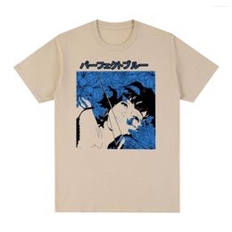 Men's T Shirts Perfect Blue Vintage T-shirt Couples Anime Clothing Fashion Cotton Harajuku Gothic Men Shirt Tee Tshirt Womens Tops