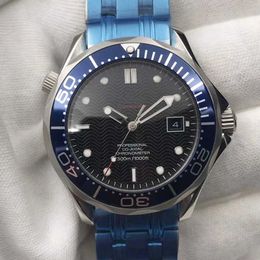 Fashion Omeg watch luxury designer mega Mechanical Watch Oujia 007 Heibang Wave De Bond Fully Automatic Machinery