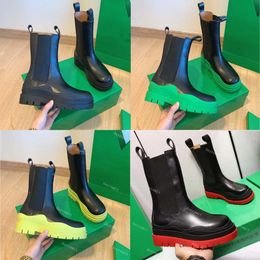 TIRE BootiesWomens Boots Fashion shoes Designer Ankle Boot Genuine Leather Shoes Green Sole Martin Deserts Winter Outdoor Shoe