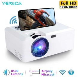 Projectors YERSIDA VS319 8500Lumens LED Portable Projector Native FULL HD 1920*1080P Supported Home HDMI USB Mini Outdoor Movie Proyectors L230923