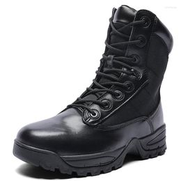 Зимние военные тактические армейские водонепроницаемые кожаные армейские ботинки для охоты, треккинга, кемпинга, альпинизма, мужская рабочая обувь