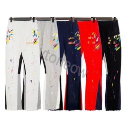 Galleries pant designer pants galleries trousers depts pants letter print galleries denim straight sweatpants speckled letter print pant