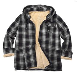 Men's Jackets Mens Autumn And Winter Fashion Casual Sanding Plaid Pocket Athletic Shirts Men Summer Long Sleeve Tops Swim Top