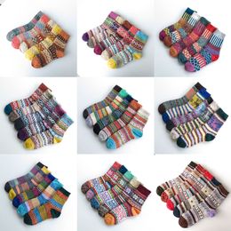 5 pairs/lot women Wool Fleece Sock Warm Winter Breathable Socks for MaleThick Socks Medium cotton socks