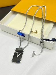 Fashion Jewellery Brand Pendant Necklaces designer Stainless steel Necklace man woman hipster collarbone chain lover chain street student hip hop ornament Y23333