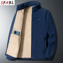 Men s Jackets SFABL 7XL 8XL 9XL Winter Fleece Jacket Men Windbreak Thermal Warm for Outdoor Sport Coat Outerwear Male Brand 230921