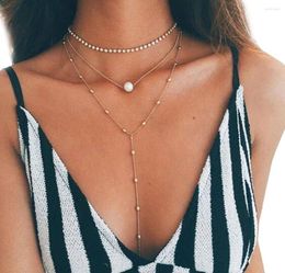 Chains Women Ladies Classic Fashion Pendant Of Necklace Hold Original Pearls Chain Necklaces 2023 Trend Aesthetic Jewelry Collares