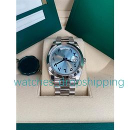Fashion Mens Watch Daydate 40mm Roman Numerals Dial Ref 128239 Series 2813 High-Quality Movement Sapphire Glass Style Sports Wrist301L