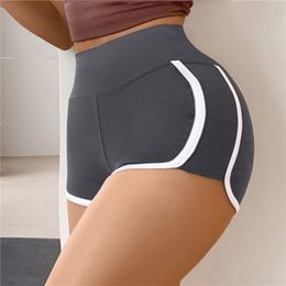 Women s Shorts Summer Running Sport Yoga High Waist Hip Lifting Safety Pants Seamless Ice Silk Thin Style Bump Colour Leggings 230921